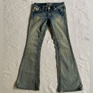 Miss Me Faded Blue Flared Jeans